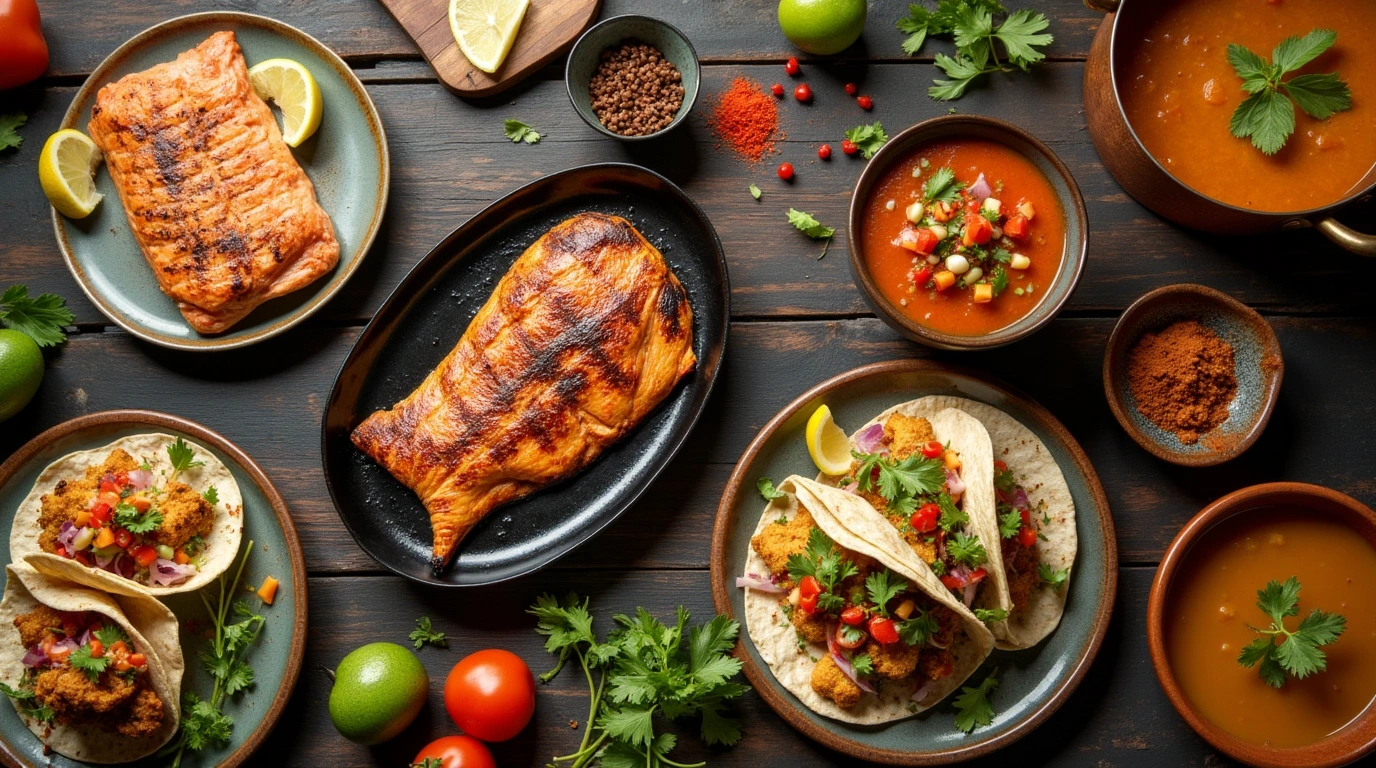 Healthy Fish Curry with Coconut Milk and Spinach