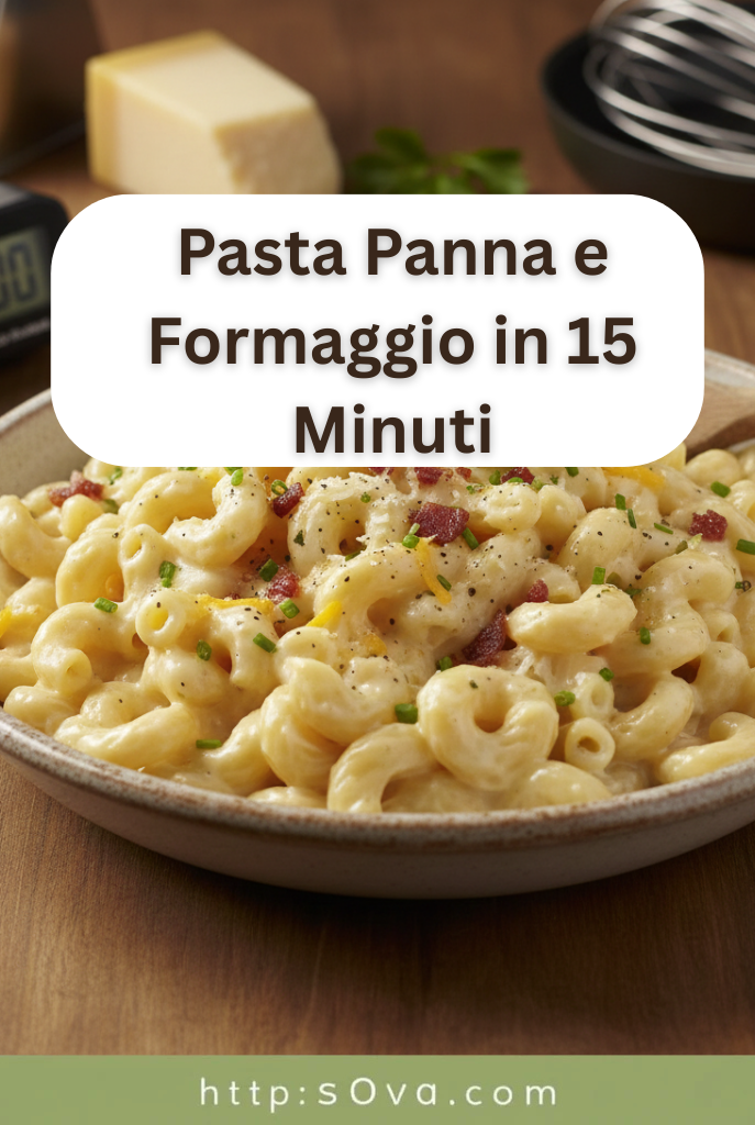 Pasta Panna e Formaggio in 15 Minuti