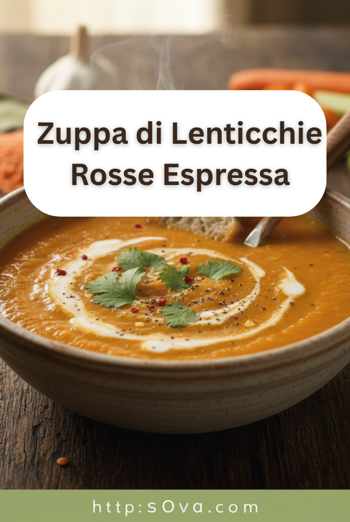 🍲 Zuppa di Lenticchie Rosse Espressa: Il Comfort Food in 20 Minuti