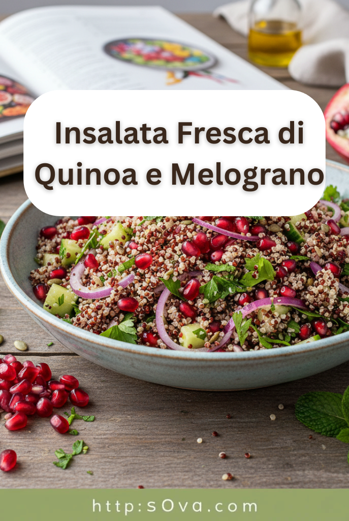 🥗 Insalata Fresca di Quinoa e Melograno: L’Esplosione di Salute e Gusto